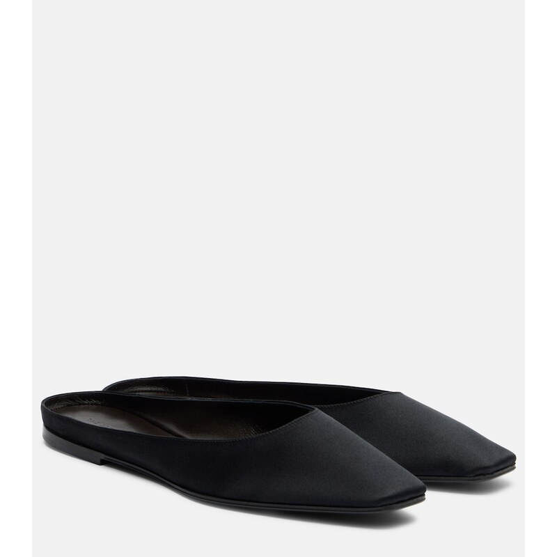 The Row June satin mules