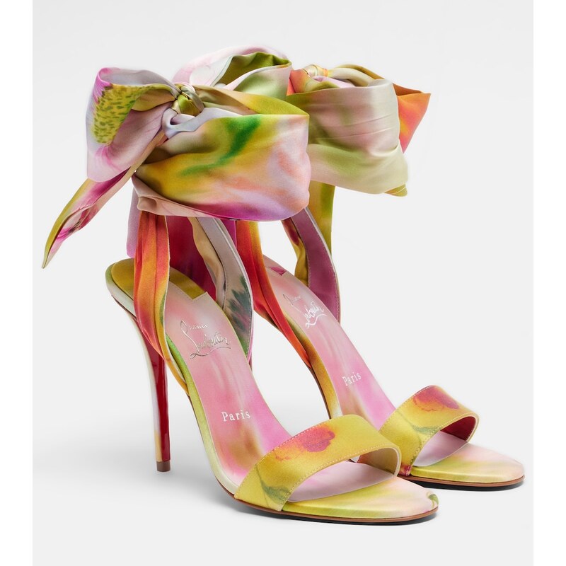 Christian Louboutin Miss Z Sandal Du DÃsert crÃªpe satin sandals