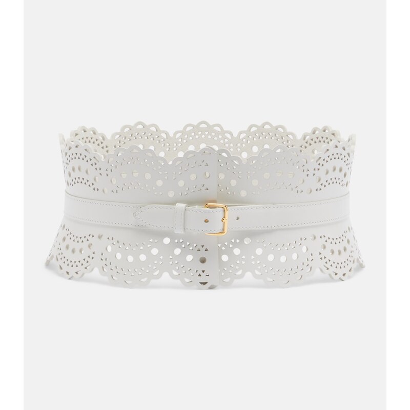 Alaia AlaÃ¯a Vienne Wave leather belt