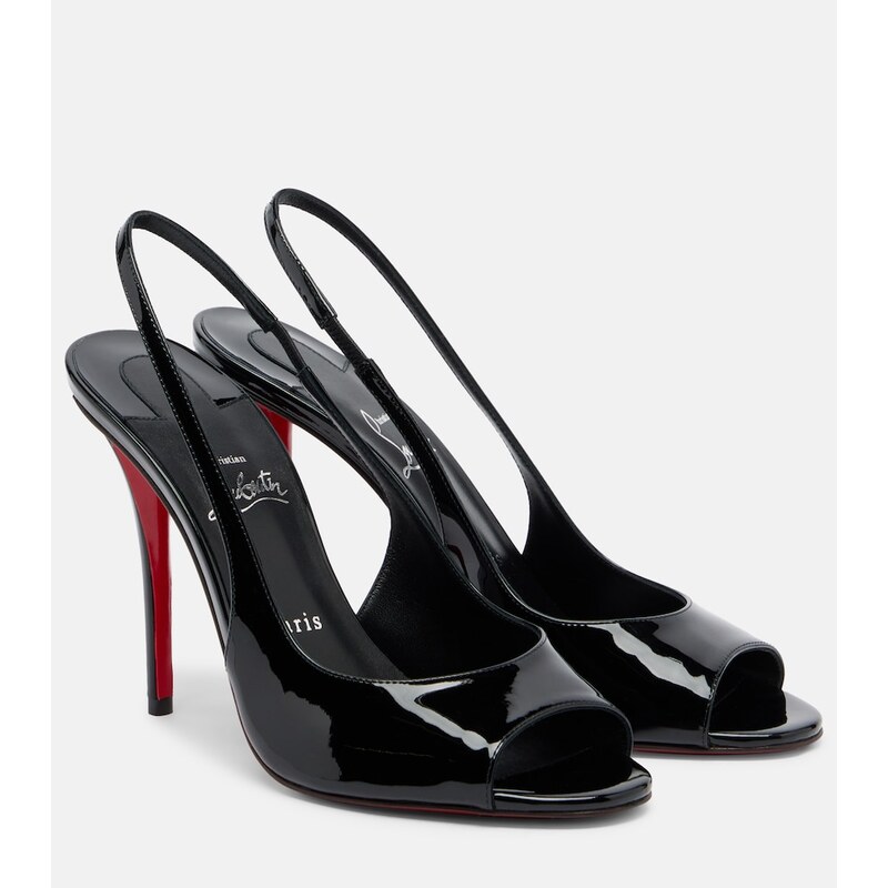 Christian Louboutin Miss Z patent leather slingback sandals