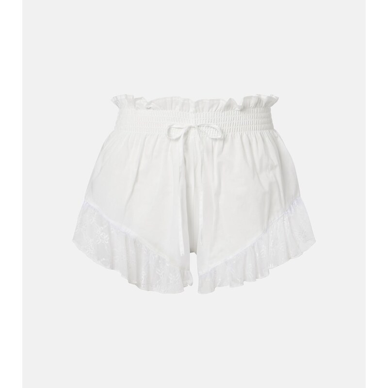 Montce Lace-trimmed cotton shorts