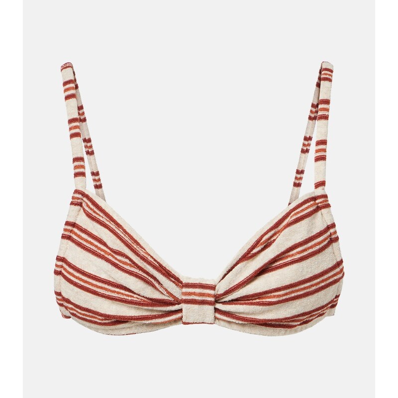 Montce Devin striped bikini top