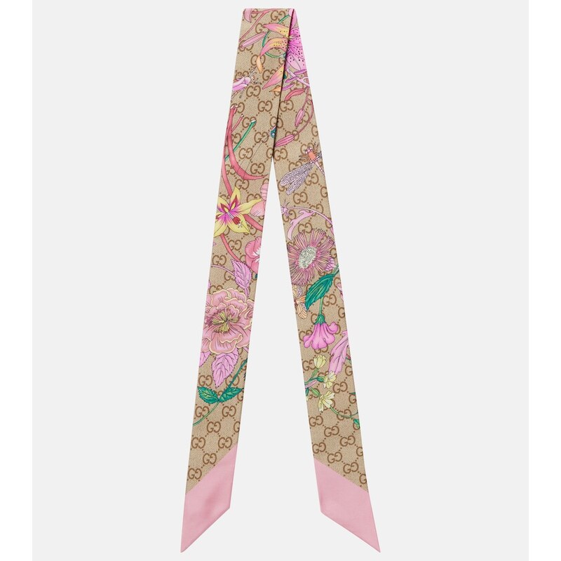 Gucci GG Gucci Flora silk twill scarf