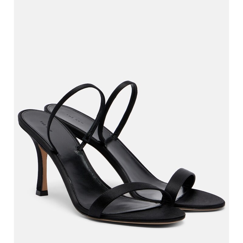 The Row Ella satin slingback sandals