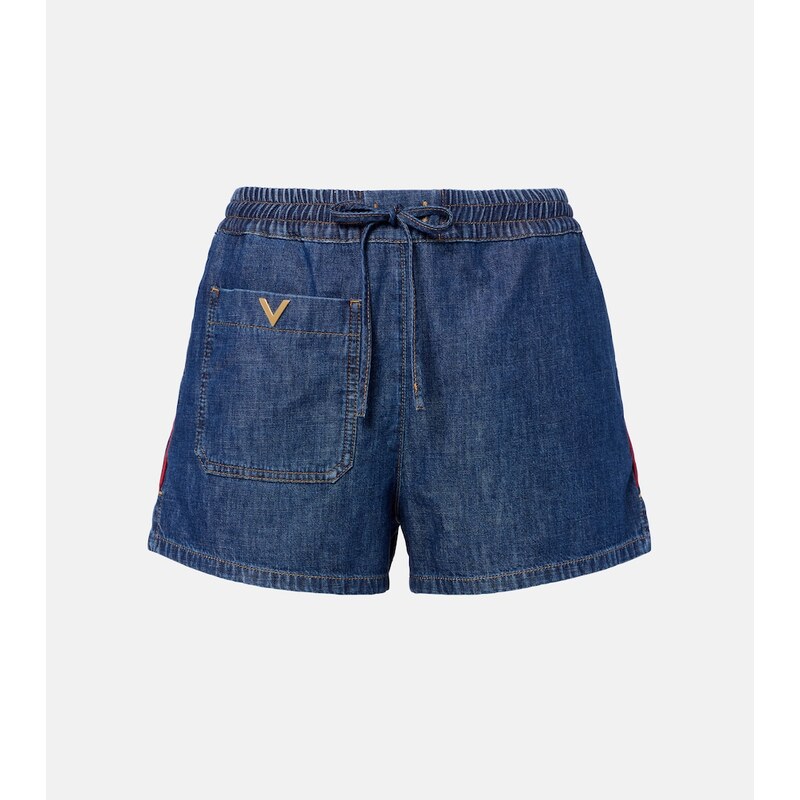 Valentino VGold denim shorts