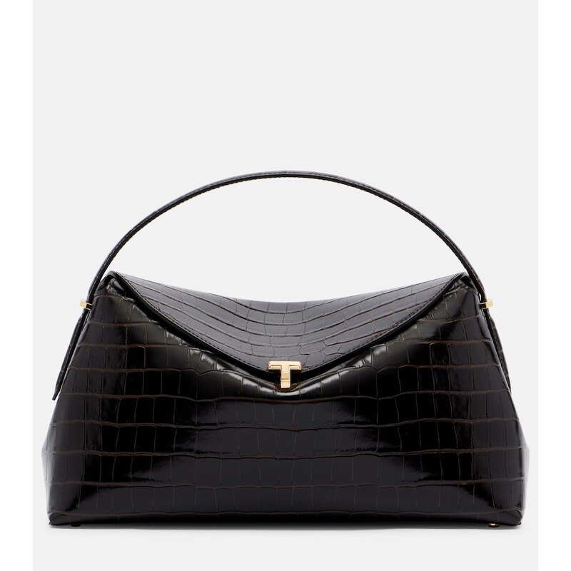 Toteme T-Lock croc-effect leather tote bag