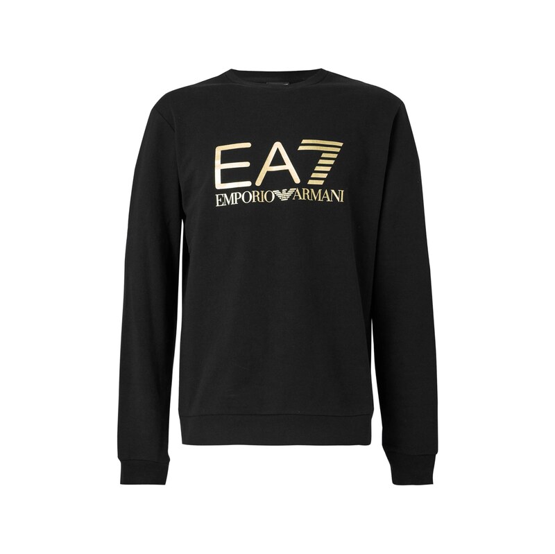 EA7 Emporio Armani Mikina zlatá / černá