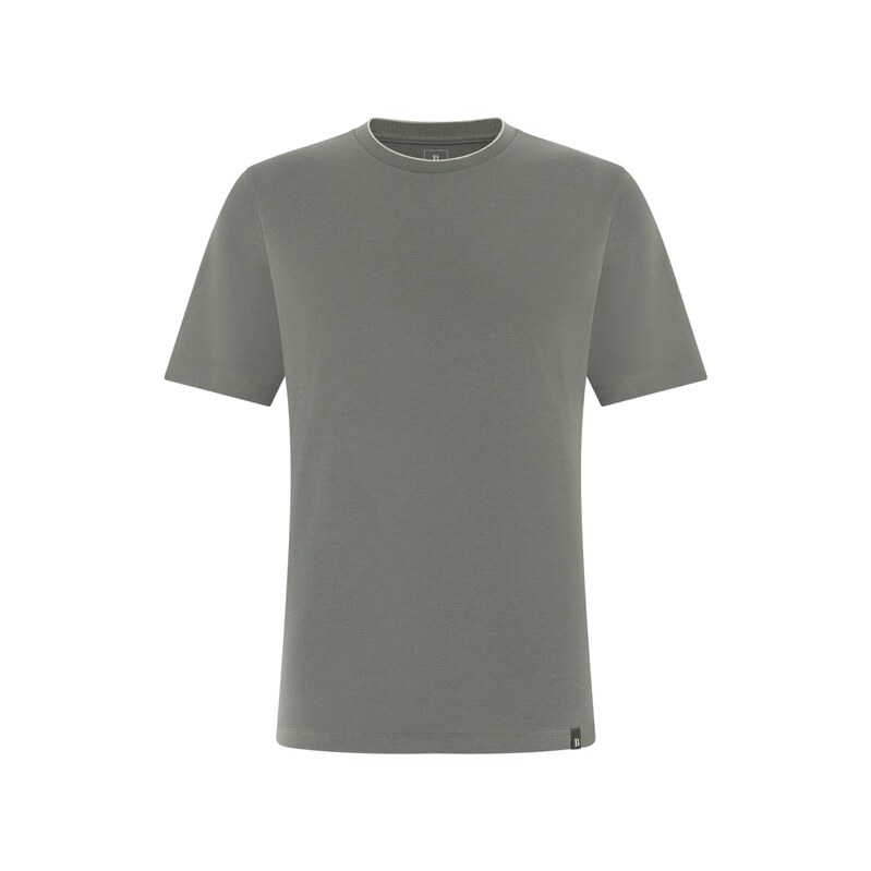Boggi Milano Tričko khaki / tmavě zelená