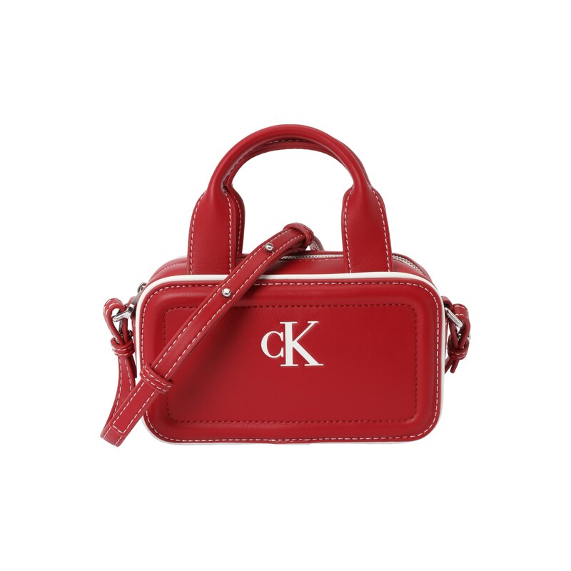 Calvin Klein Kabelka Contrast Monogram červená / bílá
