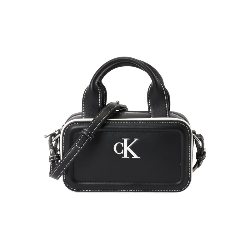 Calvin Klein Kabelka Contrast Monogram černá / bílá