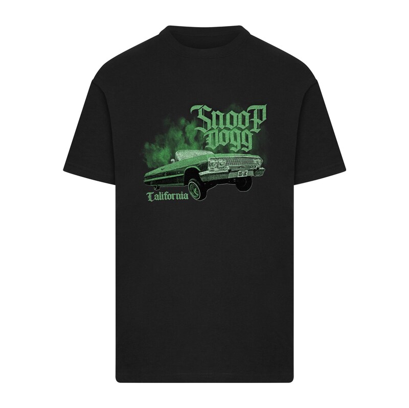 Merchcode Tričko Snoop Dogg Lowrider zelená / černá