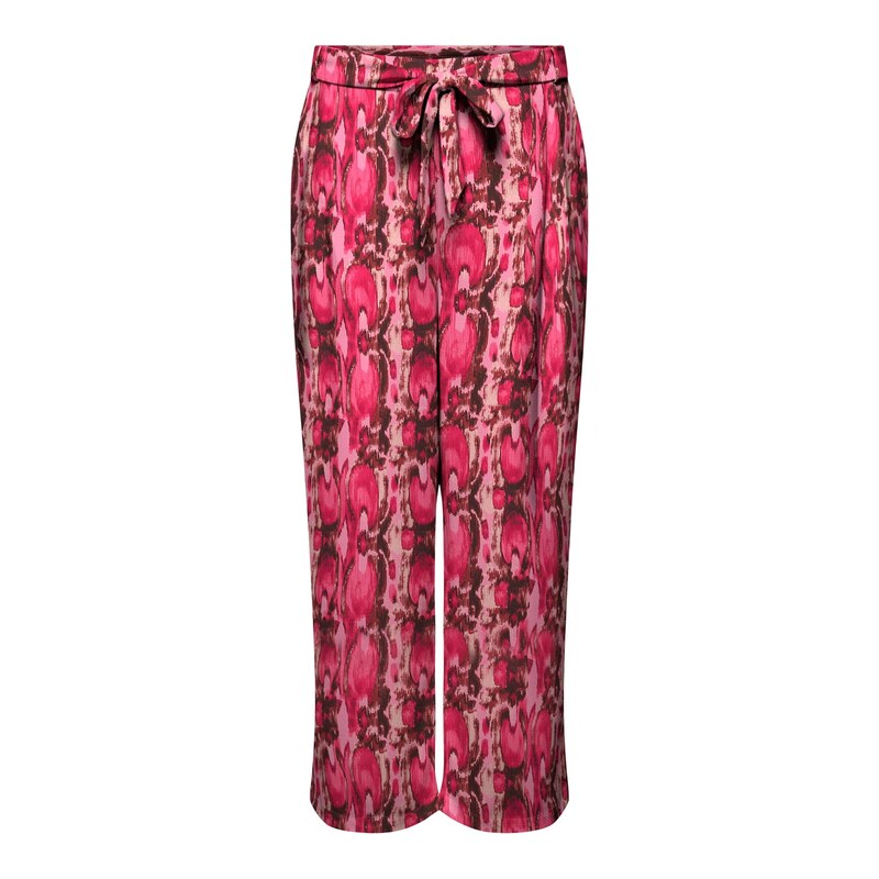 ONLY Carmakoma Kalhoty CARSHILLA hnědá / pink / růžová / magenta 115722267