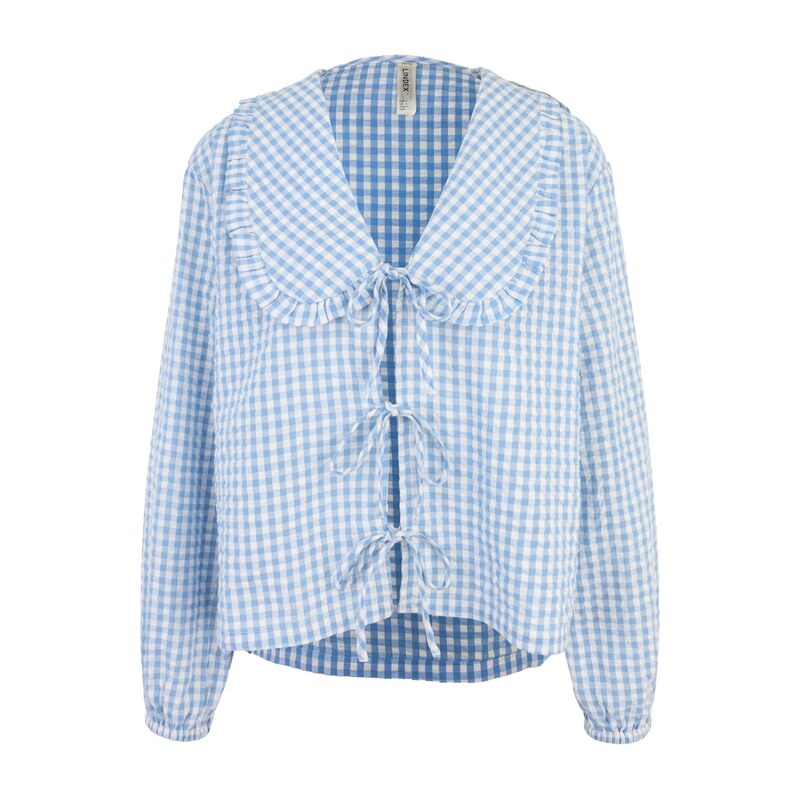 Lindex Tričko na spaní světlemodrá / bílá 115722308
