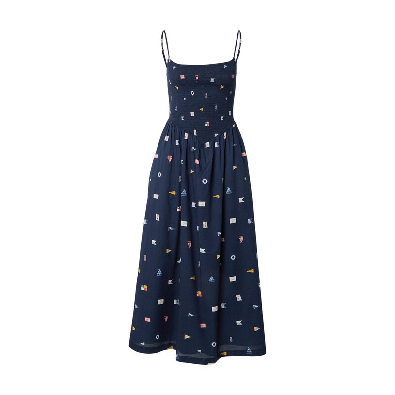 Abercrombie & Fitch Letní šaty SYDNEY modrá / marine modrá / kari / 115722363
