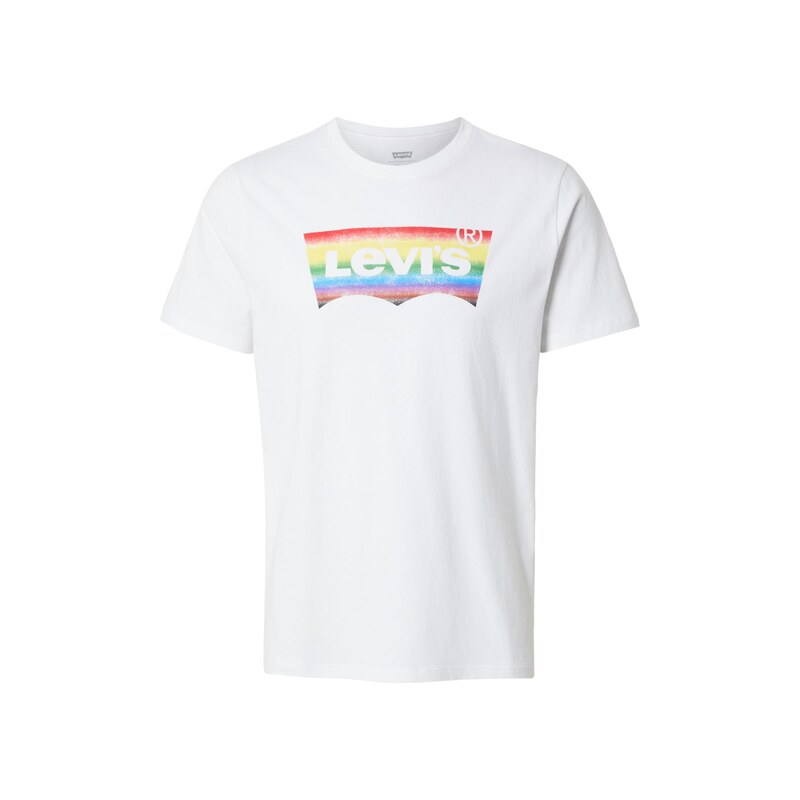 LEVIS  Tričko COMMUNITY světlemodrá / žlutá / krvavě červená /