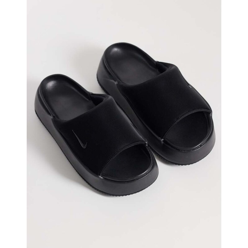 Nike Calm Elevation sliders in black
