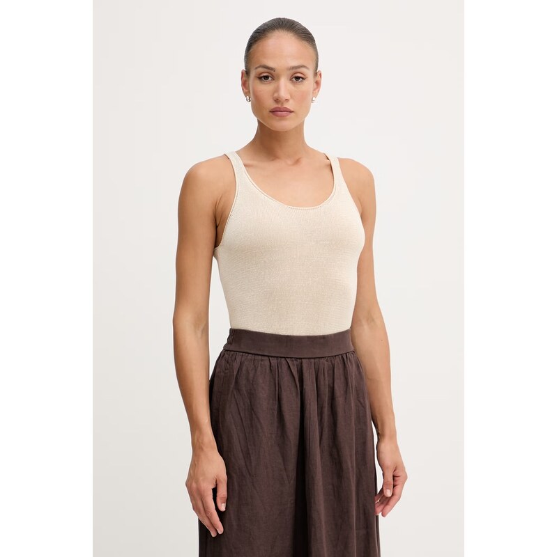 United Colors of Benetton top dámský se lnem 115727549