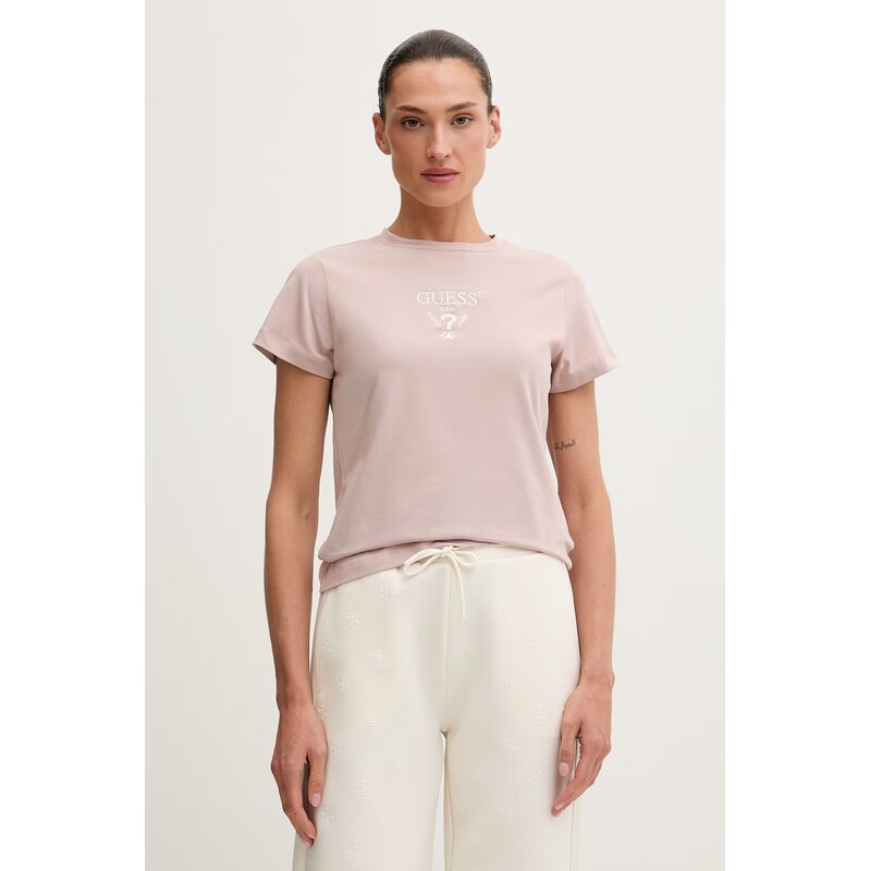 Guess tričko dámské bavlněné s elastanem COLETTE 115727776