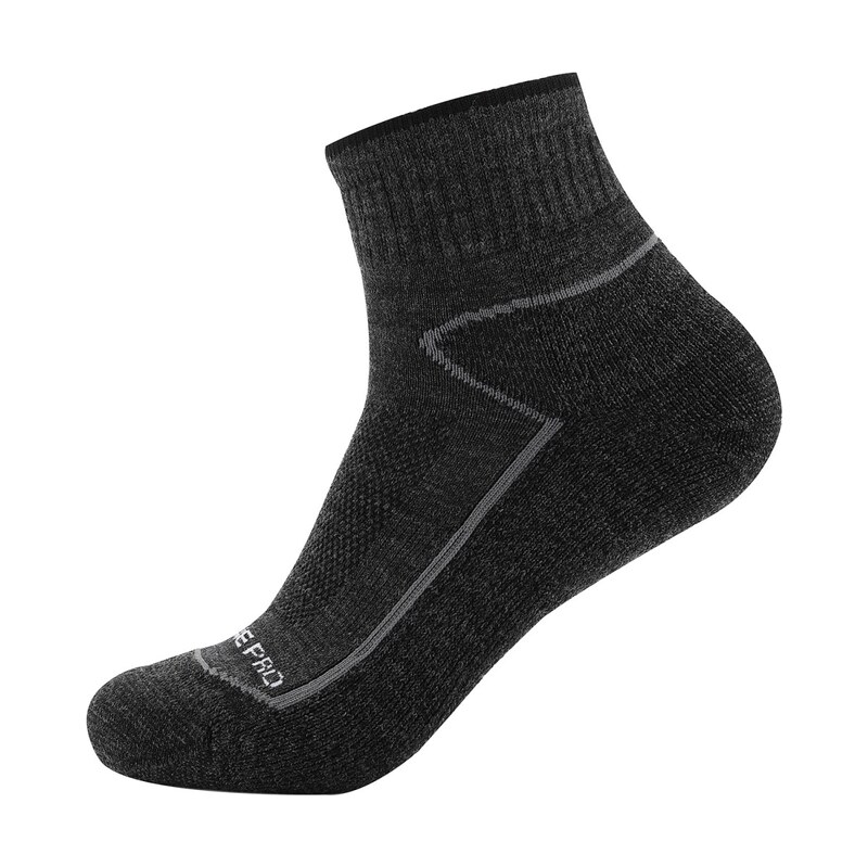 Ponožky z merino vlny ALPINE PRO NOREDE tmavě šedá 115730419