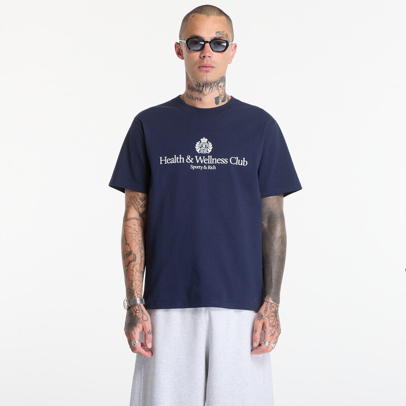 Tričko Sporty & Rich H&W Crest Tshirt UNISEX Dark Navy XL