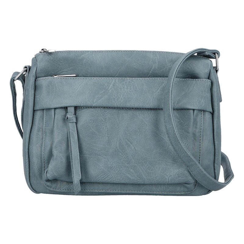 Amalia Trendy dámská koženková crossbody kabelka Lenka, modrá 115730351