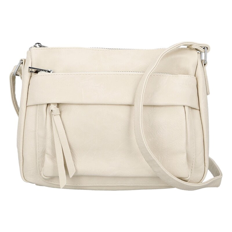 Dámská crossbody kabelka béžová - Firenze Arafia béžová