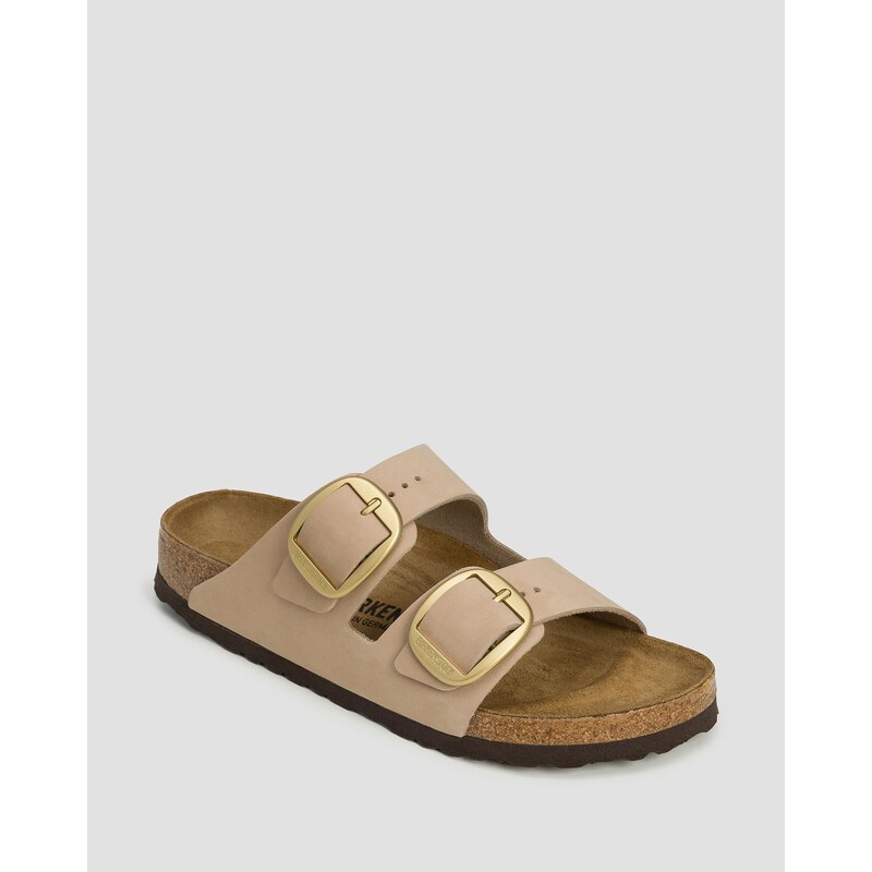 Béžové Dámské Pantofle Birkenstock Arizona Big Buckle Lenb Narrow 94612968