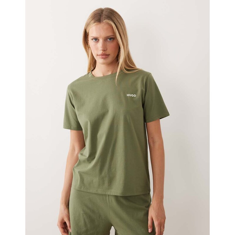Hugo Red Hugo Bodywear loungewear co-ord t-shirt with logo waistband 115730637