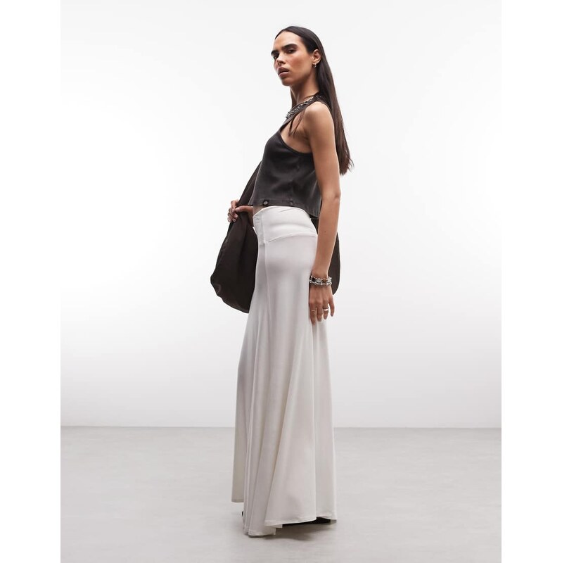 Weekday drapey maxi skirt in off-white 115730771