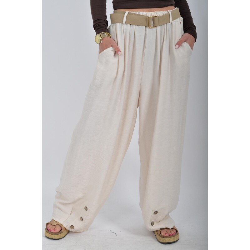 Enjoy Style Béžové kalhoty ES6792 115731347