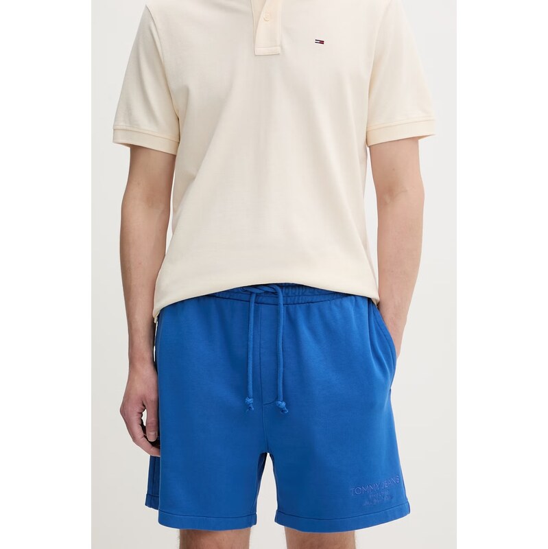 Tommy Jeans teplákové šortky pánské bavlněné