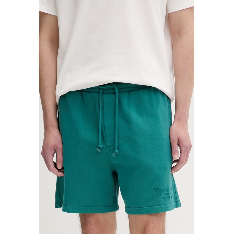 Tommy Jeans teplákové šortky pánské bavlněné