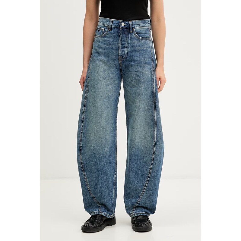Tommy Jeans džíny barrel dámské 115733287