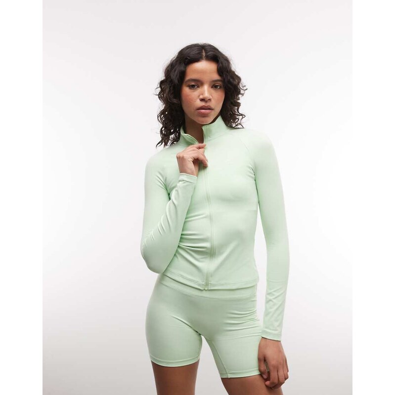 Montirex Form full zip top in light green 115733474