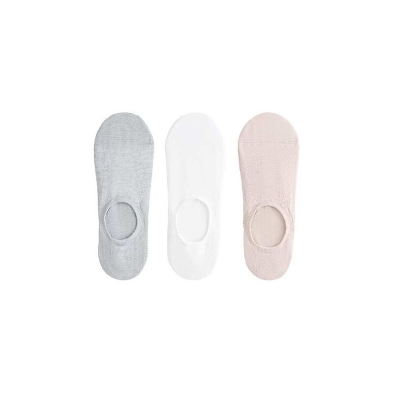 OYSHO 3 pairs of high-cut invisible polyamide blend sports socks in 115733656