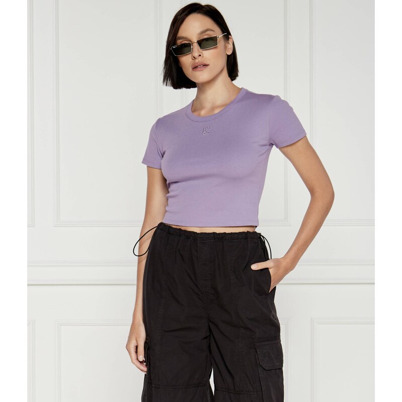 HUGO Tričko Delanor | Cropped Fit