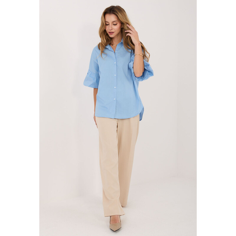 Košile s dlouhým rukávem model 227874 Italy Moda