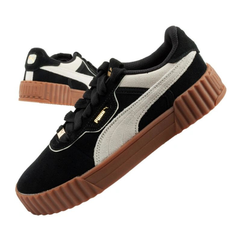 Dámské sportovní boty Puma Carina 3.0 leather black fashionable