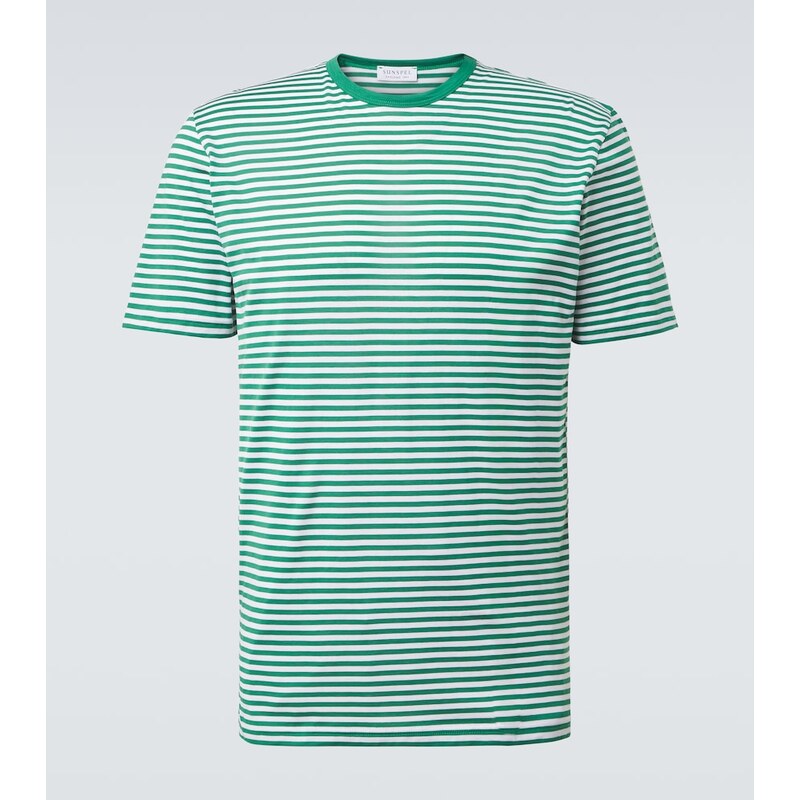 Sunspel Striped cotton T-shirt
