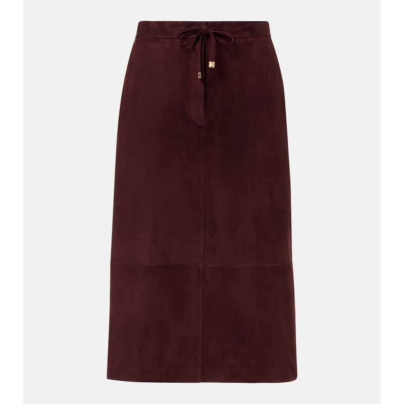 S Max Mara Suede midi skirt