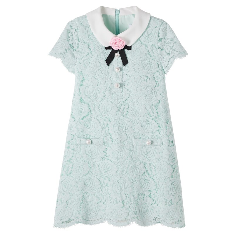 Self-Portrait Kids Lace-trimmed dress
