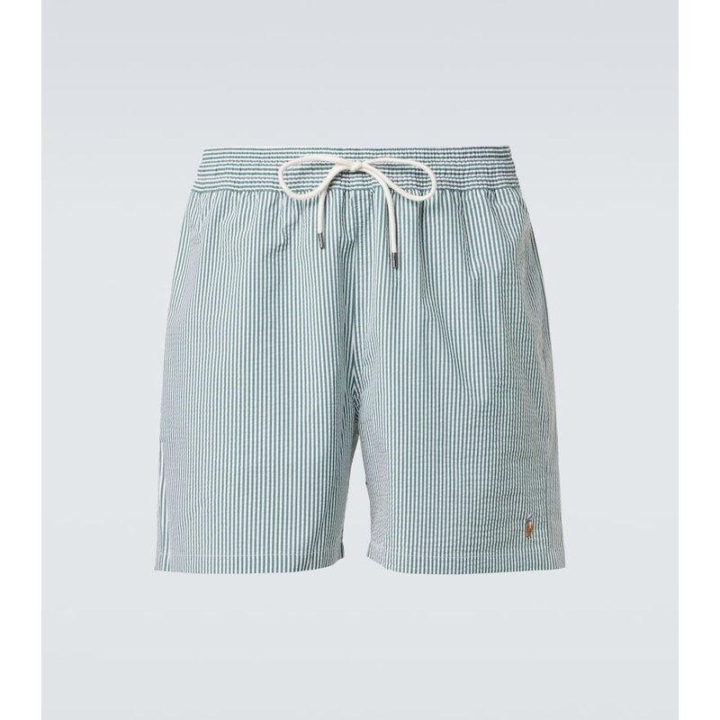 Polo Ralph Lauren Traveler striped seersucker swim trunks