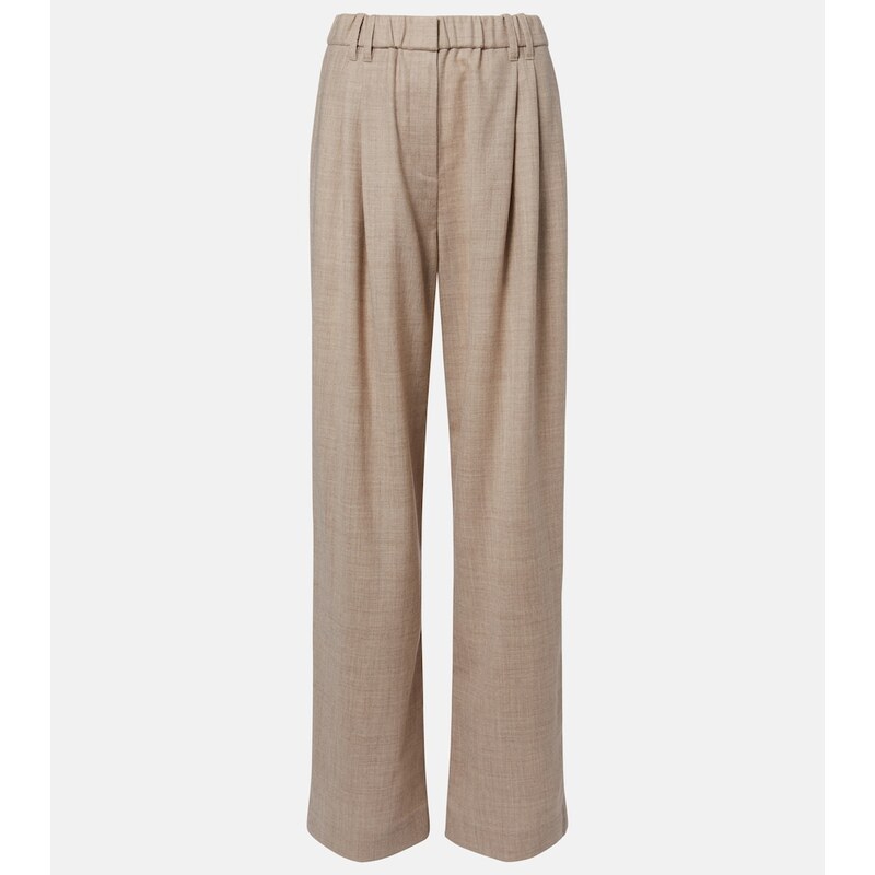 Brunello Cucinelli Monili virgin wool wide-leg pants
