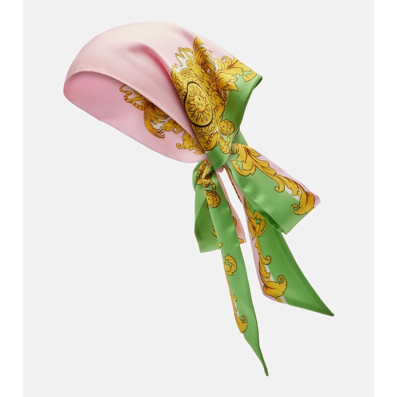Versace Printed silk twill scarf
