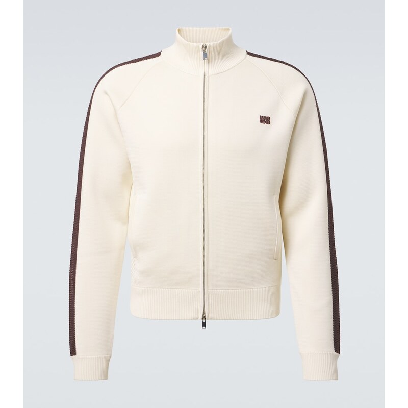 Pánský svetr Wales Bonner Tide track jacket v barvě Ivory