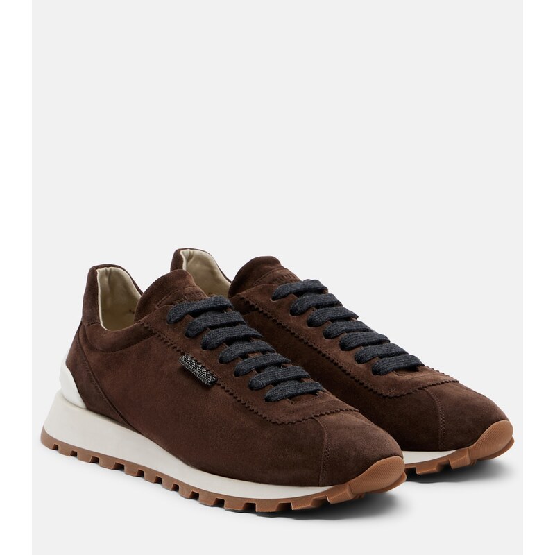 Brunello Cucinelli Monili suede sneakers