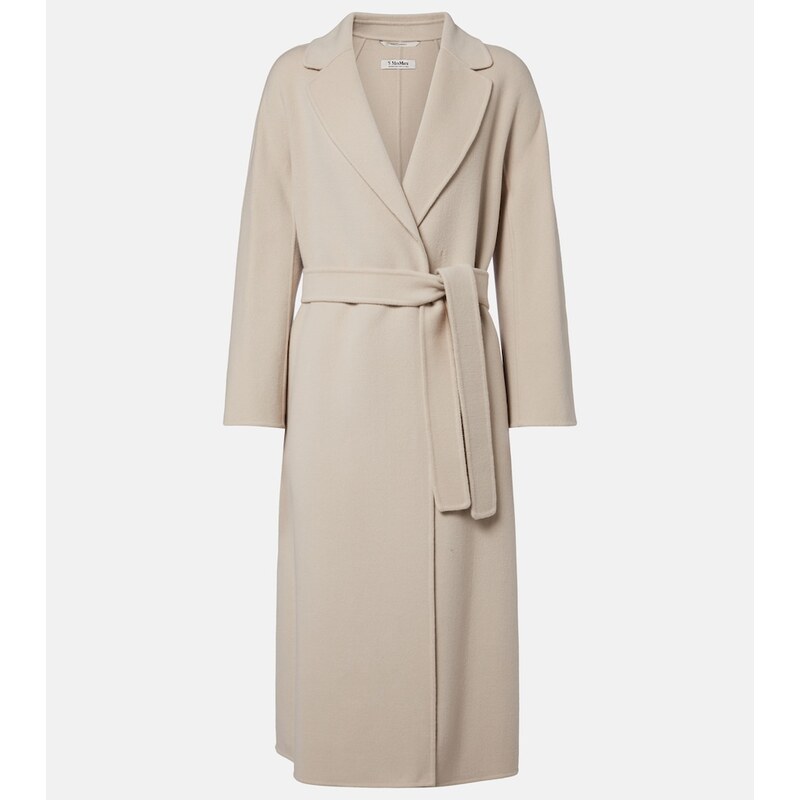 Dámský vlněný kabát barvy beige od značky S Max Mara