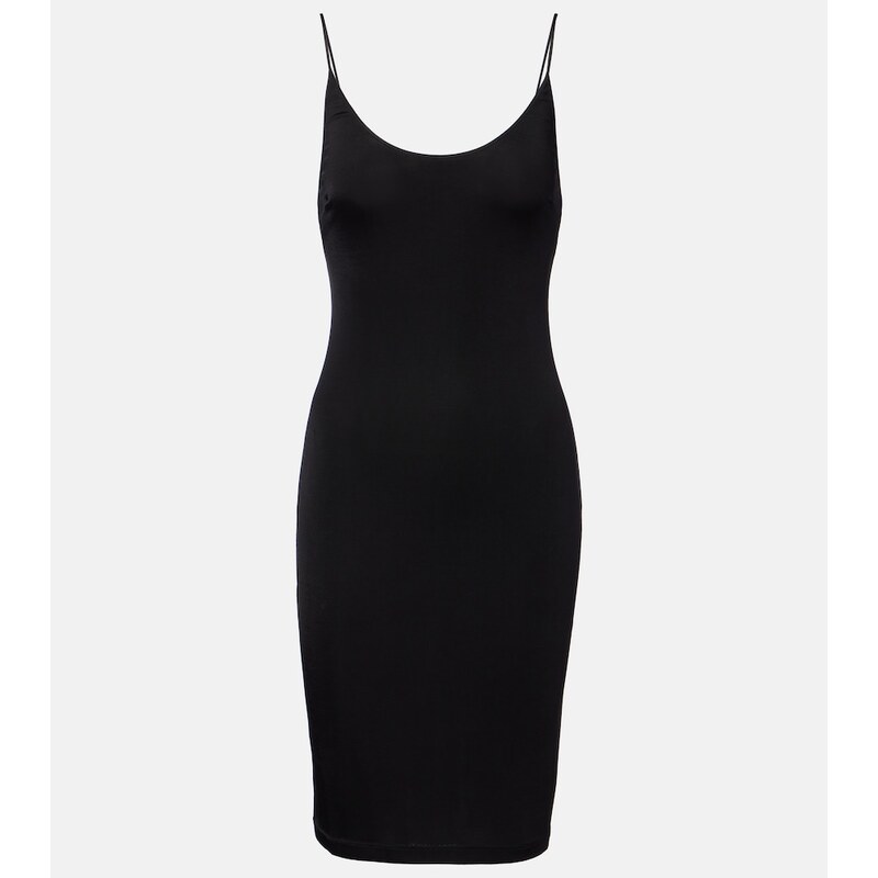 Saint Laurent Cassandre jersey midi dress