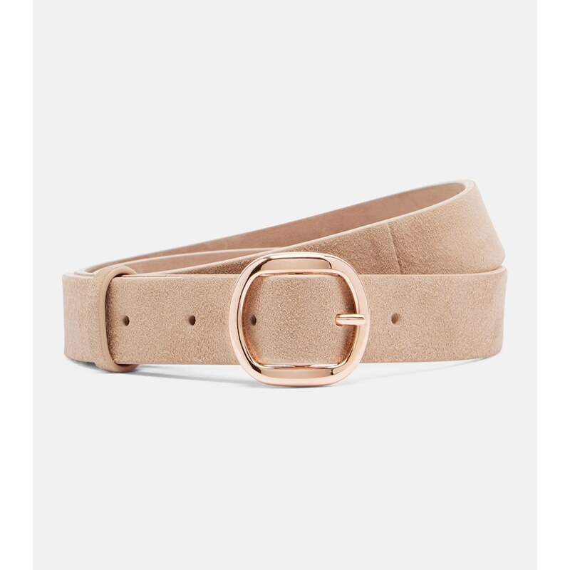 Gabriela Hearst Elster Thin suede belt
