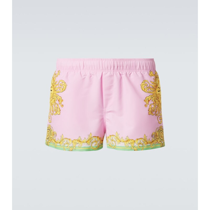 Versace Printed swim trunks